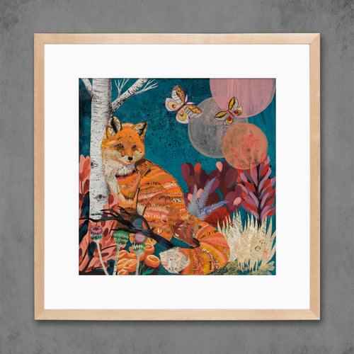 TURQUOISE LAKE FOX limited edition paper print