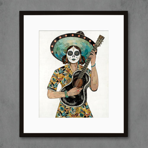 Day of the Dead art print by collage master Dolan Geiman