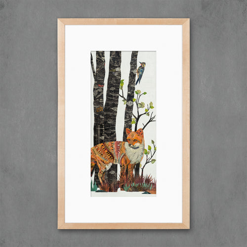 MIDNIGHT FOREST (FOX) limited edition paper print
