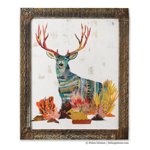 The Last Glance-Framed Mule Deer Print