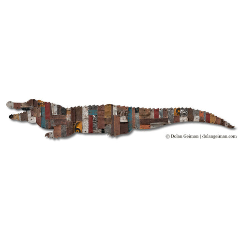Dolan Geiman Bayou Alligator Metal Wall Art Sculpture