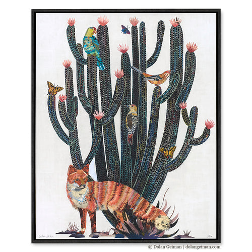 BAJA BACKCOUNTRY (FOX) canvas print with float frame