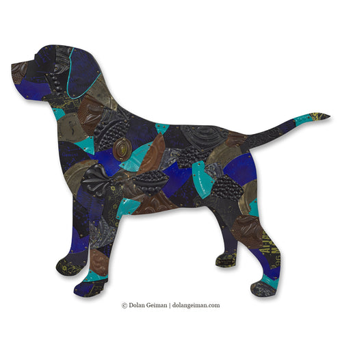 BLACK LAB original metal wall sculpture