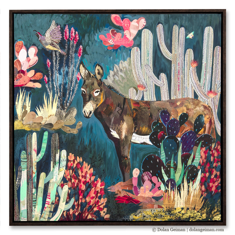 main image for BURRO COUNTRY canvas print with float frame
