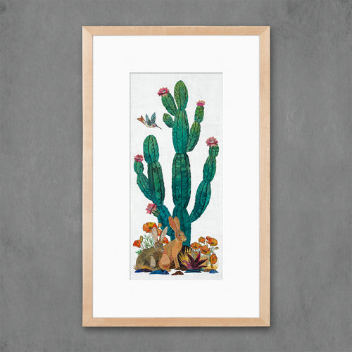 CACTUS COUNTRY (JACKRABBITS) limited edition paper print