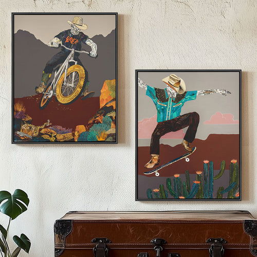 SEND IT! (MID-SIZE) canvas art print with float frame