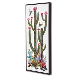 thumbnail for CACTUS COUNTRY (TORTOISE) canvas art print with float frame