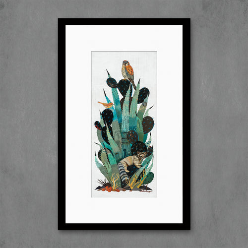 CACTUS COUNTRY (RING-TAILED CAT) limited edition paper print