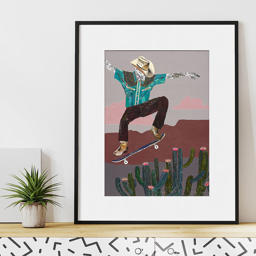 CACTUS RODEO limited edition paper print