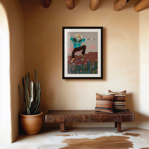 CACTUS RODEO limited edition paper print