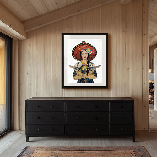 CANYON CREEK ANGEL (NAVY) limited edition paper print