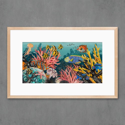 CORAL REEF limited edition paper print