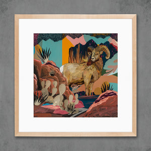 thumbnail for BIGHORN SHEEP COUNTRY limited edition paper print