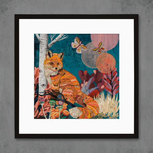 thumbnail for TURQUOISE LAKE FOX limited edition paper print