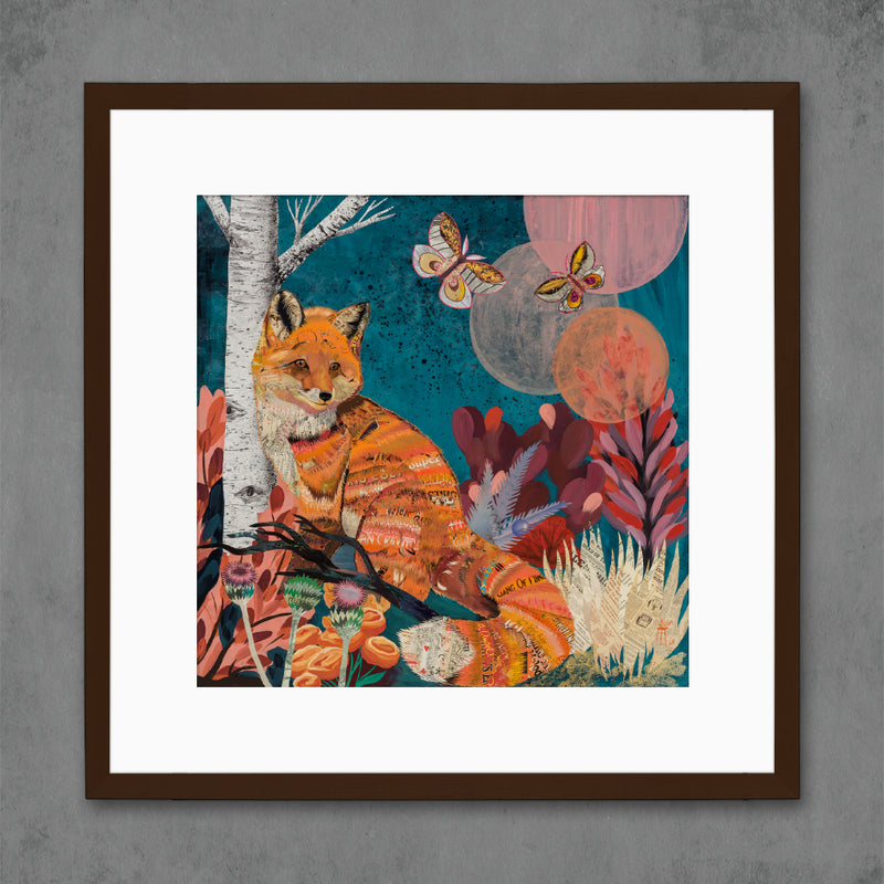 TURQUOISE LAKE FOX limited edition paper print