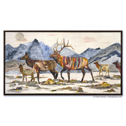 HEADED HOME Canvas Art Print with Float Frame