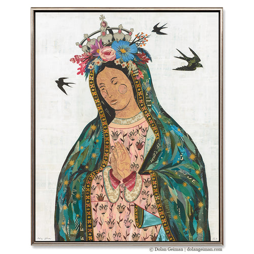 LADY OF GUADALUPE canvas print with float frame