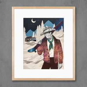 thumbnail for LATE FOR DINNER limited edition paper print
