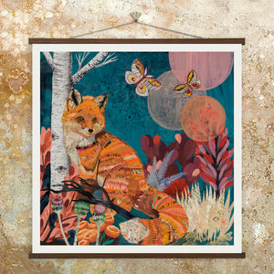 thumbnail for TURQUOISE LAKE FOX limited edition paper print
