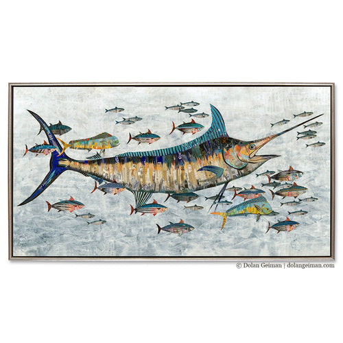 MARLIN canvas print with float frame