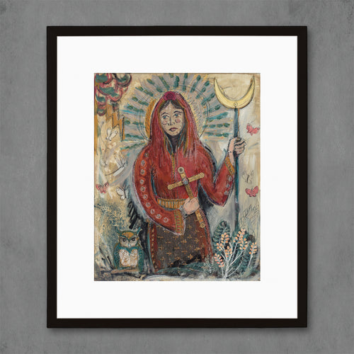 religious iconography painting by Denver mixed media artist Dolan Geiman