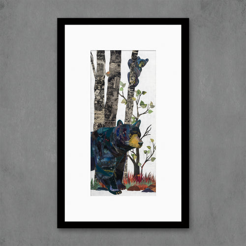MIDNIGHT FOREST (BEAR) limited edition paper print