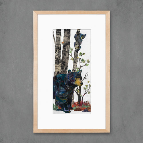 MIDNIGHT FOREST (BEAR) limited edition paper print