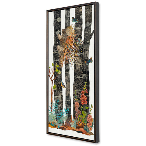 MIDNIGHT FOREST PORCUPINE canvas art print with float frame