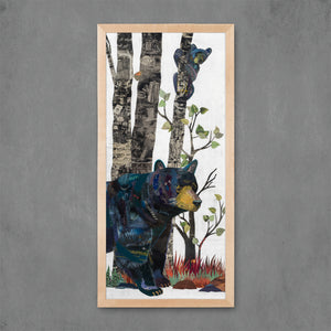 thumbnail for MIDNIGHT FOREST (BEAR) limited edition paper print