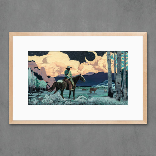 MIDNIGHT ROUNDUP limited edition paper print