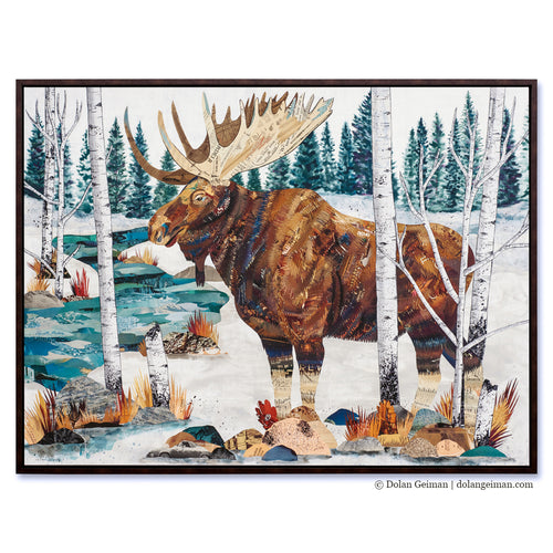 MOUNTAIN MONARCH canvas print with float frame