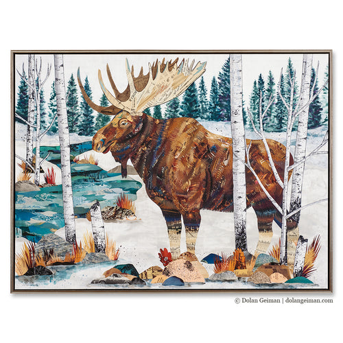 MOUNTAIN MONARCH canvas print with float frame