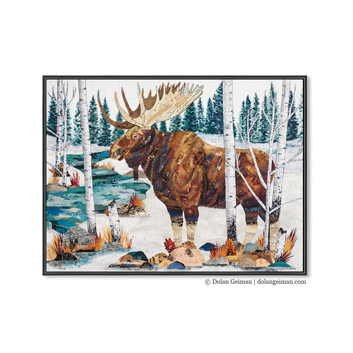 MOUNTAIN MONARCH (MID-SIZE) canvas art print with float frame