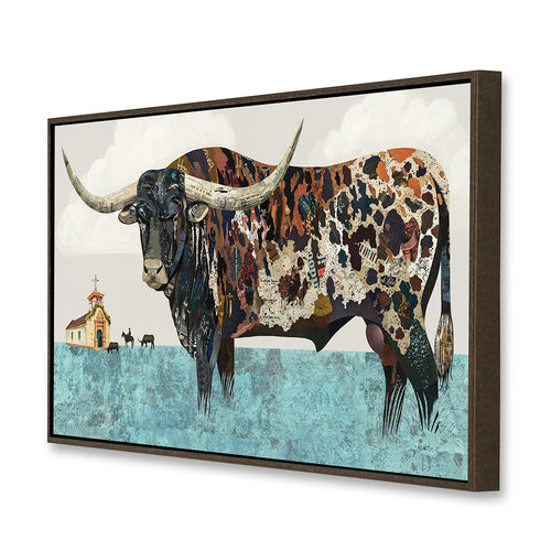 PECOS DUST canvas art print with float frame - Side view