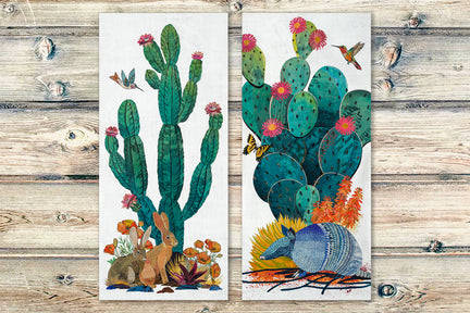 CACTUS COUNTRY (ARMADILLO) limited edition paper print