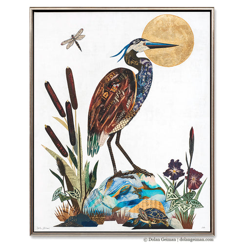 RIVER SAINT HERON canvas print with float frame