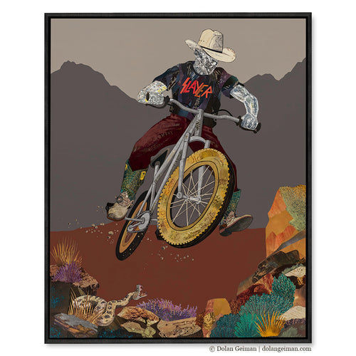 SEND IT! canvas print with float frame