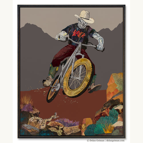 SEND IT! canvas print with float frame