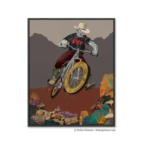 SEND IT! (MID-SIZE) canvas art print with float frame