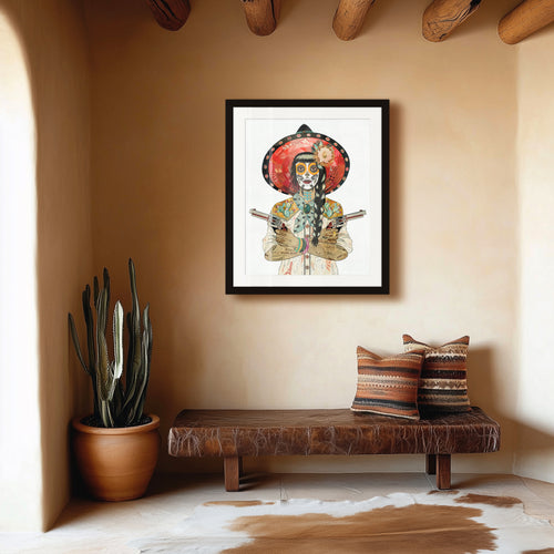 VAQUERA SUDOESTE (CACTUS)  limited edition paper print