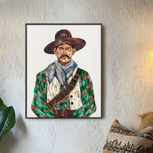 VAQUERO (TIGERS) MID-SIZE canvas art print with float frame