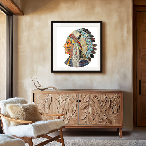 WISDOM AND COURAGE (CHIEF) limited edition paper print