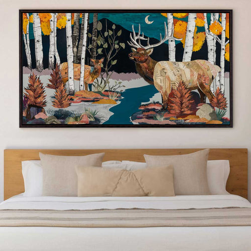 SEPTEMBER EVENING canvas print with float frame - Room view