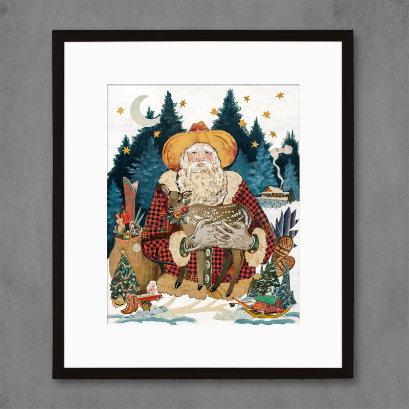main image for 2020 SANTA CLAUS  limited edition paper print
