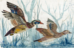 thumbnail for WOOD DUCKS limited edition paper print