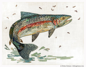 thumbnail for RAINBOW TROUT, II limited edition paper print