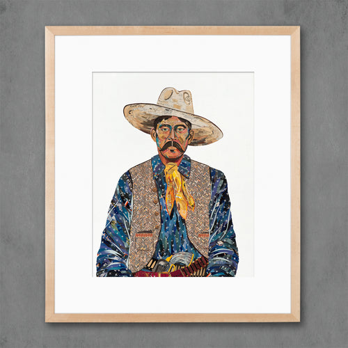 AMERICAN HERITAGE COWBOY (BLUE) limited edition paper print