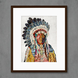 thumbnail for AMERICAN HERITAGE CHIEF limited edition paper print