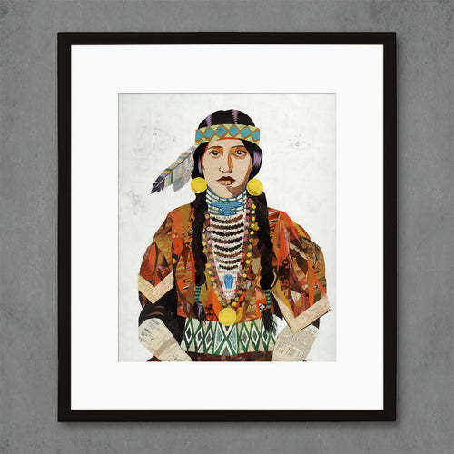 Native American art print portraiture
