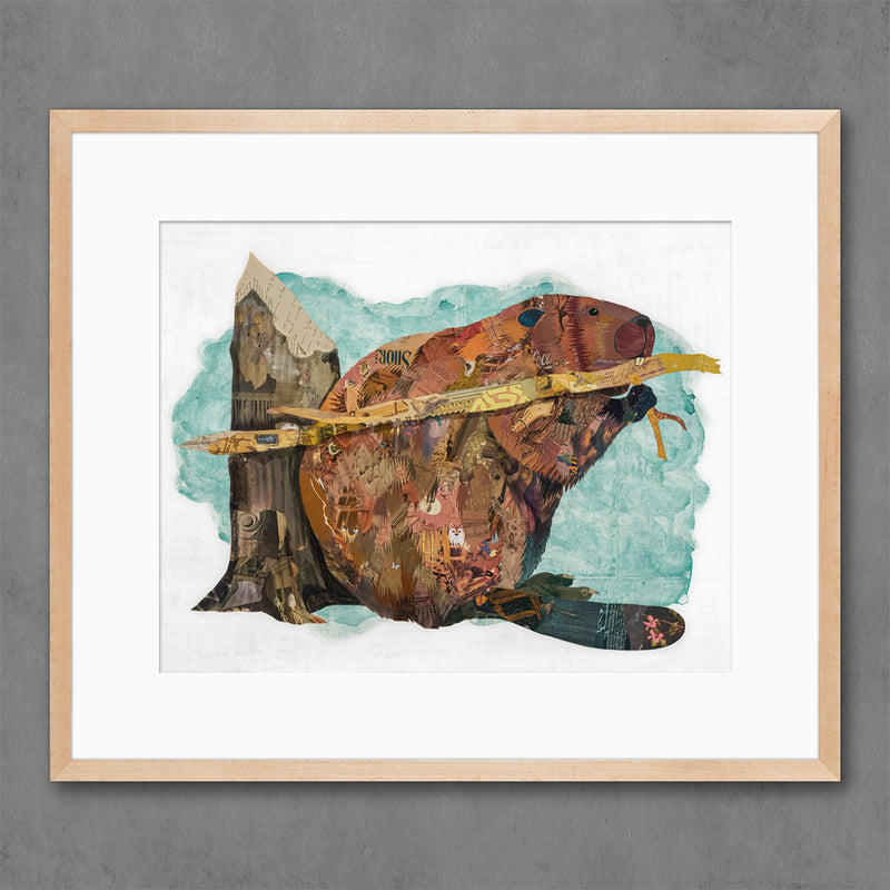 BEAVER limited edition paper print